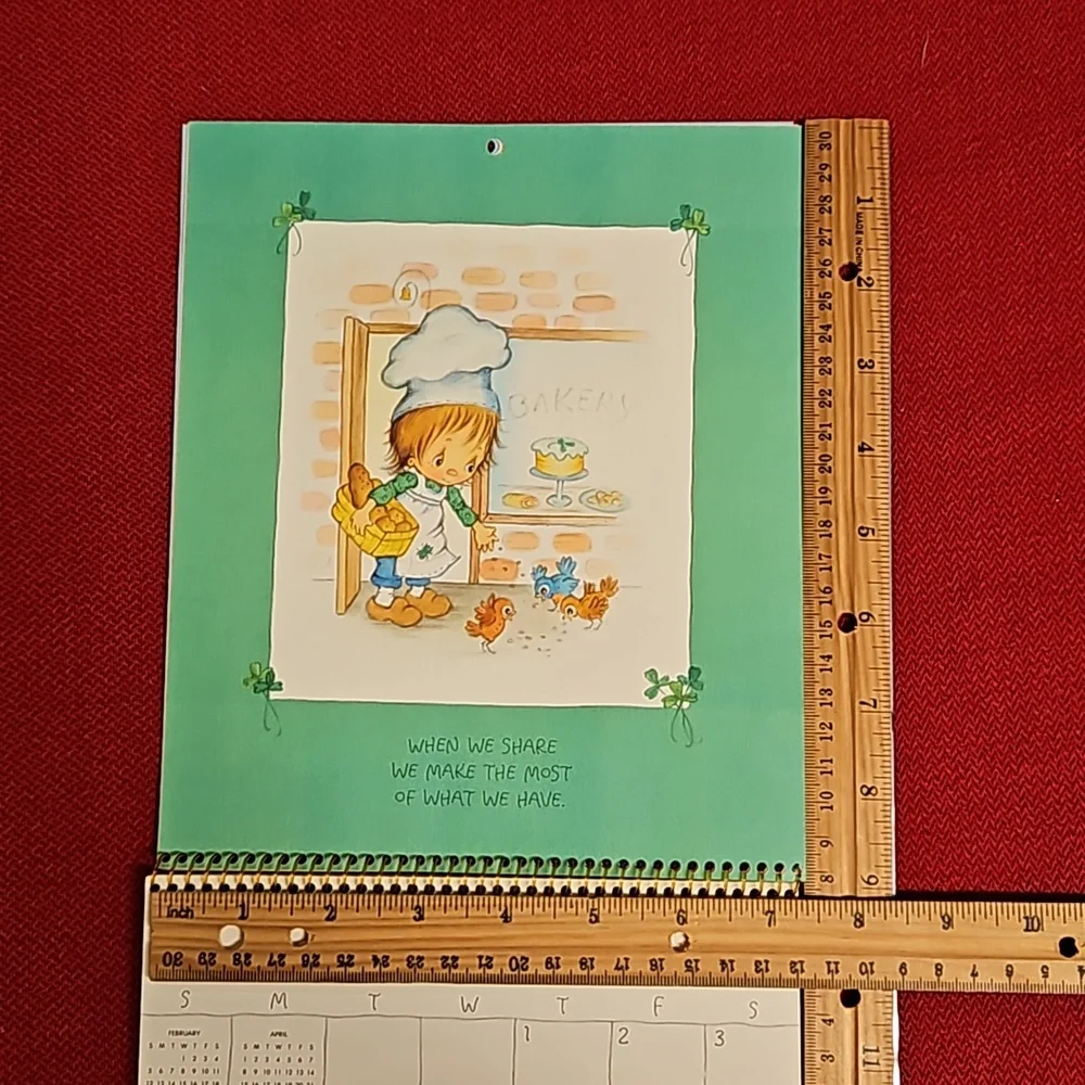 Betsey Clark Little Bits Of Wisdom 1984 wall calendar UNUSED Vintage Hallmark